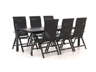 Bellagio la vita attrattiva Bellagio Avio/Sestino 220cm dining tuinset 7-delig verstelbaar