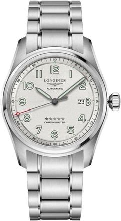Longines Spirit Prestige Edition Silver Dial Steel Bracelet and Leather Straps Mens Watch L3.811.4.73.9