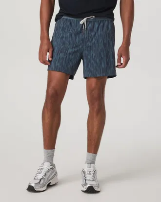 Vuori Clothing Kore Shorts Lined 5 | Blue Sea Pampas | XS, Size Extra Small