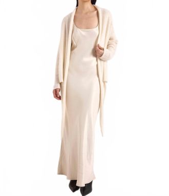 Brodie Estelle Crystal Embellishments Cardigan In Ivory