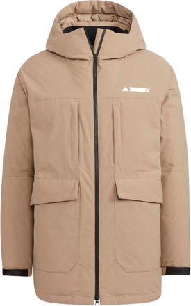 adidas Terrex Mid Down Jacket Brown HR8445
