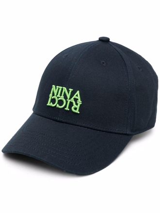 Nina Ricci embroidered-logo baseball cap - unisex - Cotton - One Size - Blue