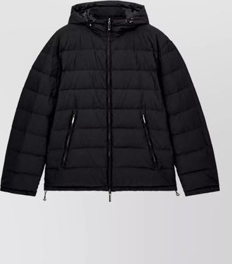 Emporio Armani quilted hooded down puffer jacket