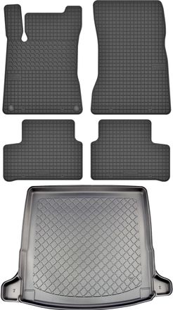 OEM Juego De Alfombrillas De Goma Para Coche Y Maletero Para Mercedes Cla Ii X118 Kombi Desde Septiembre De 2019
