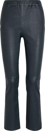 Arma panelled leather trousers - women - Calf Leather - 34 - Black