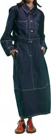 Henrik Vibskov Dusk Jacket In Navy Denim