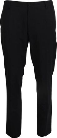 Dolce & Gabbana Suit Broeken - Heren - Nette broeken - Zwart - 2XL - Wol - Broeken