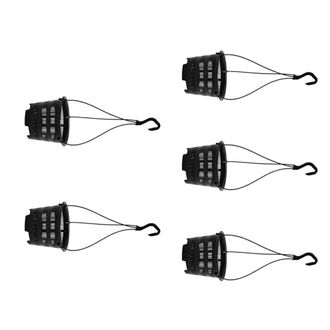 OEM Macetas Colgantes Para Orqu&iacute;deas, -5 Piezas Negras