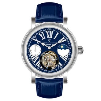 Christian Van Sant Tourbillon X Limited Edition Blue Dial Mens Watch CV0999