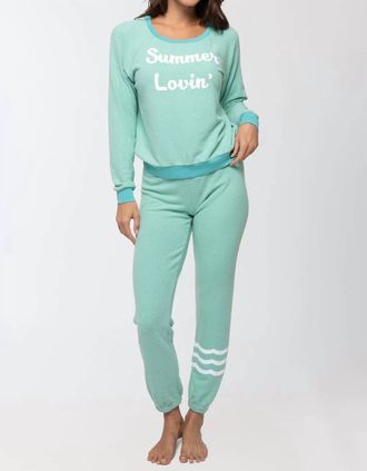 Sol Angeles Waves Hacci Slim Jogger In Pool