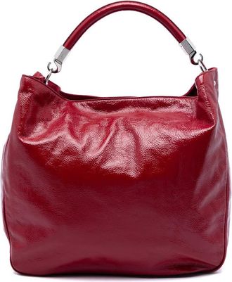Saint Laurent Pre-owned Saint Laurent Crinkled Patent Roady Hobo Ladies GLMC5CNQ5QQGEPHD