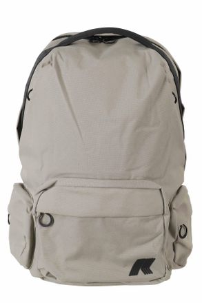K-Way Dove Gray Anais Two-Way Zip Nylon Backpack