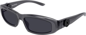 Balenciaga BB0408S 004 Mens Sunglasses Grey Size 58