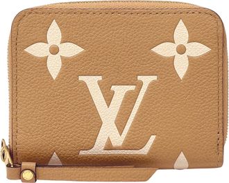 Louis Vuitton Beige Bicolor Monogram Monogram Empreinte Long Wallet (Bi-Fold) (Pre-Owned)