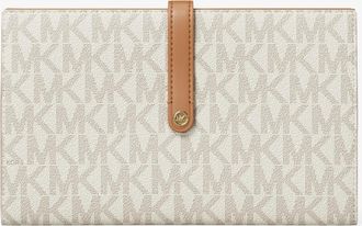 Michael Kors Jet Set Travel Large Signature Logo Wallet
