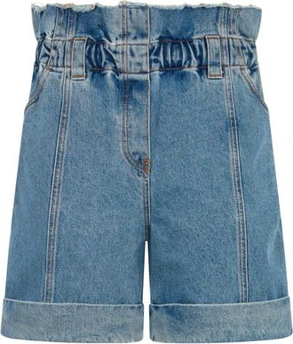 Philosophy di Lorenzo Serafini Korte Broeken, Dames, Blauw, S, Denim, Denim Shorts