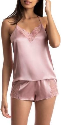 In Bloom by Jonquil Grace Short Satin Pajamas in Lotus Pink at Nordstrom Rack, Size Small