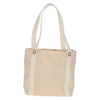 Bulgari Pre-owned Logomania tote bag - Dames - Pre-owned - Beige - Maat: ONE Size Leer