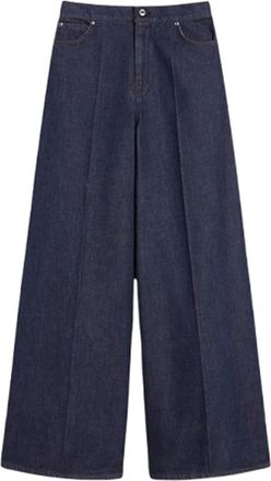 Max Mara Wide Leg Denim Jeans By