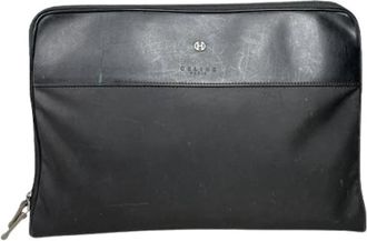Celine Pre-owned Leren Clutch - Dames - Vintage Clutch - Zwart - ONE Size - Leer - Vintage
