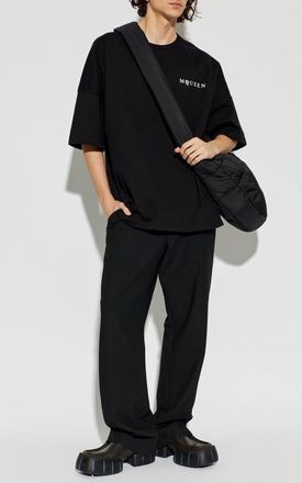 Alexander McQueen T-shirt With Logo, Mens, Black