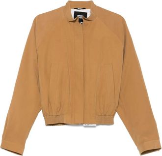 GCDS Bomber sartoriale crop - Marrone