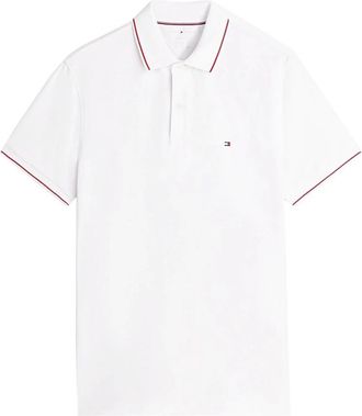 Tommy Hilfiger Regular Fit Performance Jersey Polo - Heren - Polos - Wit - 2XL - Katoen - Tops