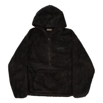 Fear of God FW23 Polar Fleece Half Zip Hoodie Iron 192BT212150F