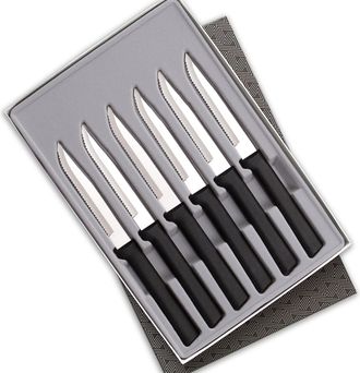 Rada 6 Piece Serrated Steak Knives Set with Gift Box