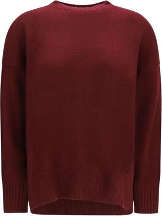 Allude Maglione girocollo in cashmere - Dames - Cashmere truien - Rood - S - Kasjmier - Truien & Vesten