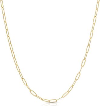 Kozakh Small Flat Link Necklace in Gold at Nordstrom