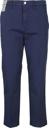 Re-hash Elegant Diana Stijl Jurk - Dames - Chinos - Blauw - W28 - Katoen - Broeken