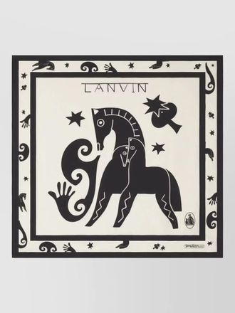 Lanvin silk printed scarf