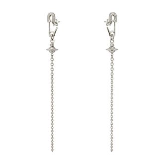 Vivienne Westwood Amira Oorbellen - Dames - Accessoires - Grijs - Maat: ONE Size