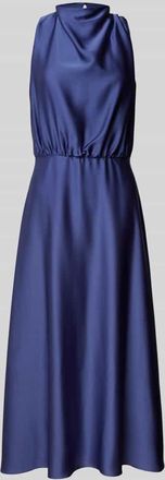 Swing Cocktailkleid mit Stehkragen in Bleu, Gr&ouml;&szlig;e 44