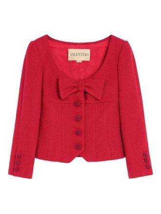 Valentino Garavani Blazer con fiocco - Rosso
