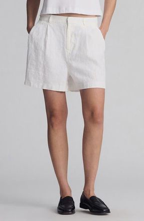 Mavi Woven Linen Shorts in Antique White at Nordstrom, Size Large