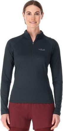 RAB Sonic Long-Sleeve Zip T-Shirt - Womens in Beluga at Nordstrom, Size X-Small