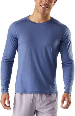 Smartwool Active Ultralight Long Sleeve Performance T-Shirt in Nightfall Blue at Nordstrom, Size Large