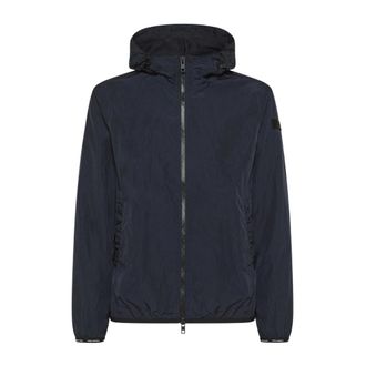 Peuterey Lichtgewicht Nylon Bomber - Heren - Zomerjassen - Blauw - S - Nylon - Jassen
