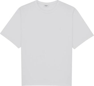 Saint Laurent T-Shirts, male, White, Size: 2XL T Shirt Large Broder