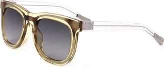 Linda Farrow KRIS VAN ASSCHE KVA12 C4 Mens Sunglasses Green Size 51