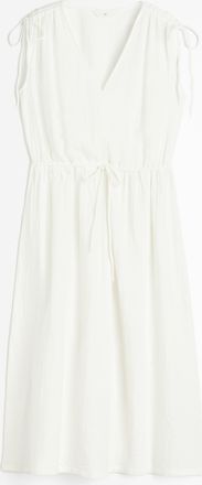 H&M Kleid mit Kordelzügen - White