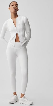 Alo Alosoft Recharge Jacket in White, Size: Medium