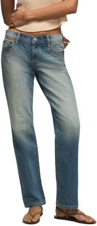 Lucky Brand Easy Rider Low Rise Straight Leg Jeans in Warrant Wash at Nordstrom, Size 25 X 32
