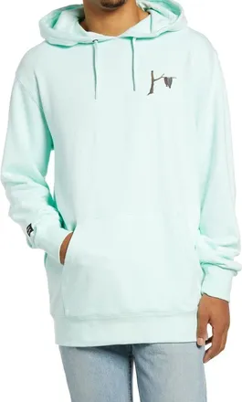Vans X Moma Salvador Dali Hoodie Mens Aqua Graphic Print Cotton JZZ 3