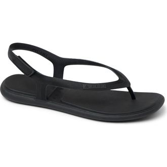 Reef Water Willow Maya Slingback Sandal in Black/Black at Nordstrom, Size 11