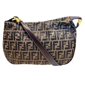 Fendi Pre-owned Shoulder Bags, female, Brown, Size: ONE SIZE Pre-owned Zucca Shoulder Bag