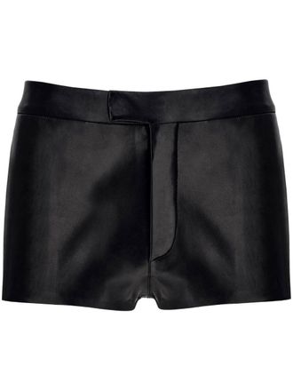 Ferragamo Shorts van nappaleer - Zwart