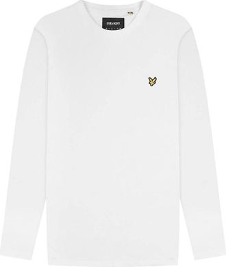 Lyle & Scott Mens Lyle & Scott Branded White Long Sleeve T-Shirt - Size: 42
